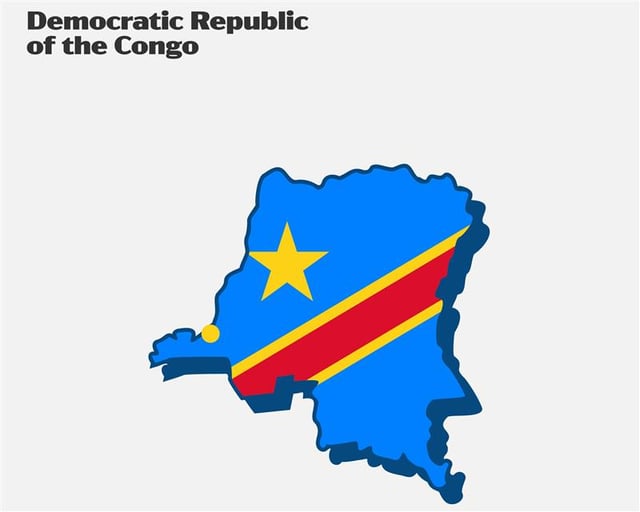 Kaart Van Congo Democratische Republiek