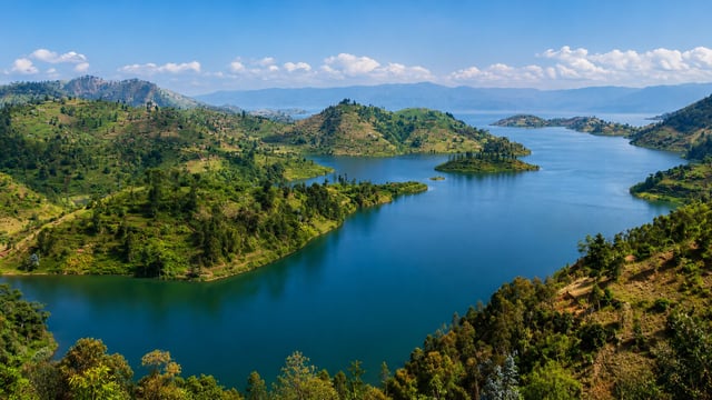 Lake Kivu In Drc