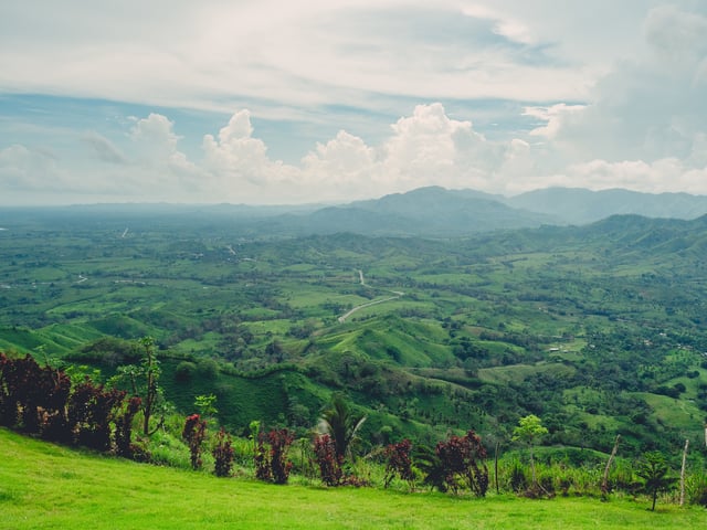 Lush Hillside Located In A Congolese Mountain Range