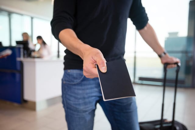 Showing Passport Upon Arrival