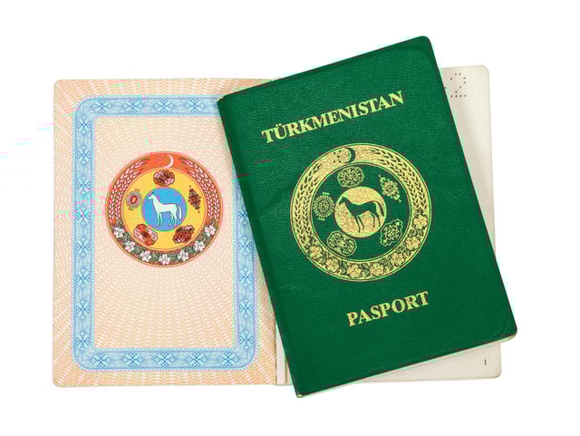 Turkmenistan Passport Bio Data Page