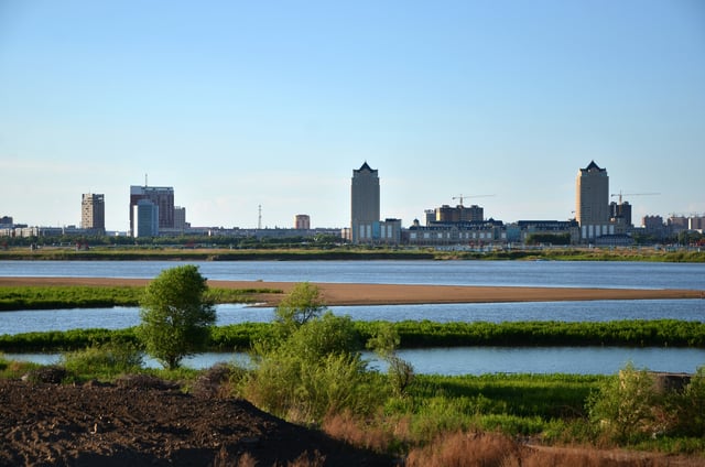 View Of The Congo River Cityscape