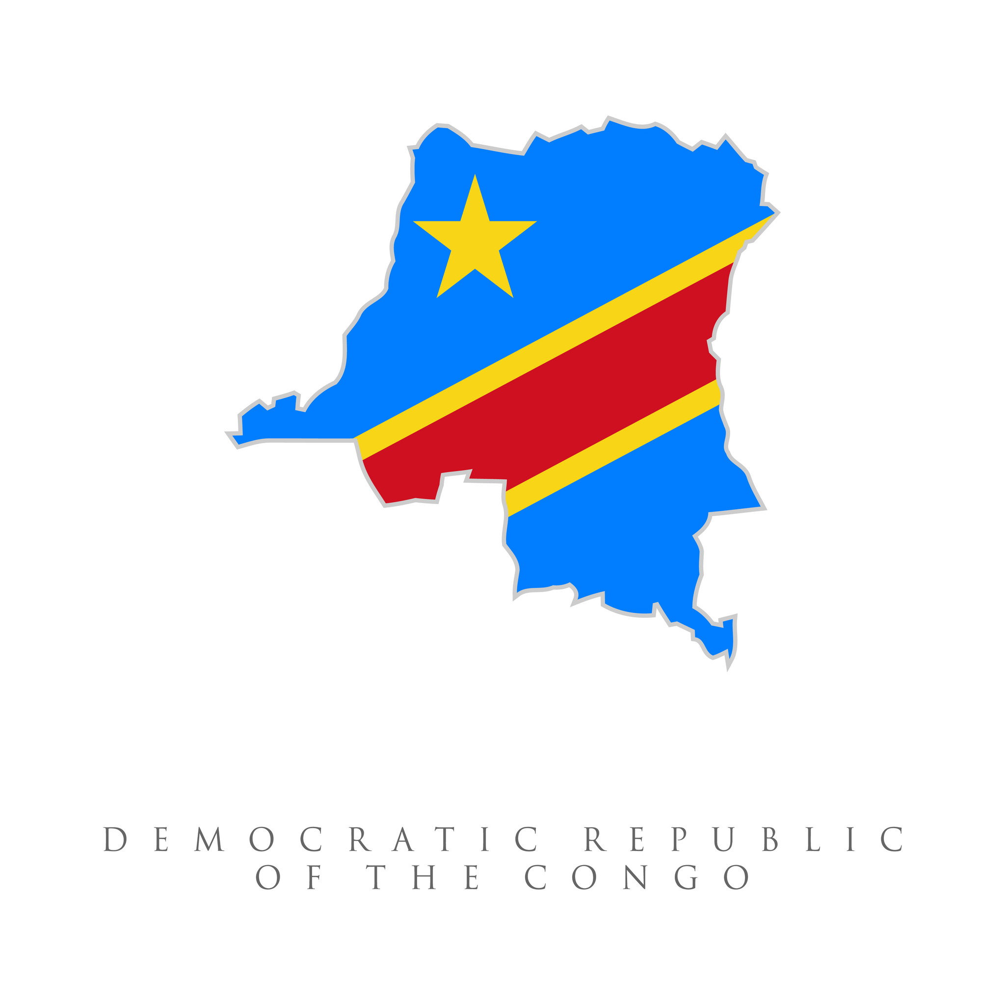 A 3d Illustration Of The Democratic Republic Of Congo And Its Flag