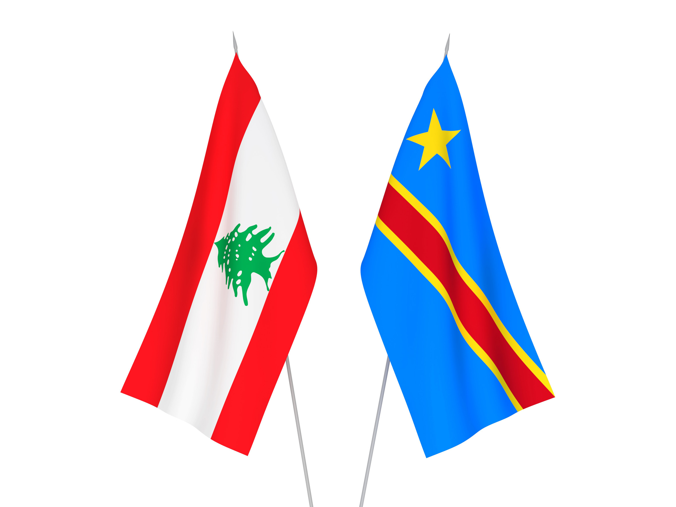 Kenya and DRC flags