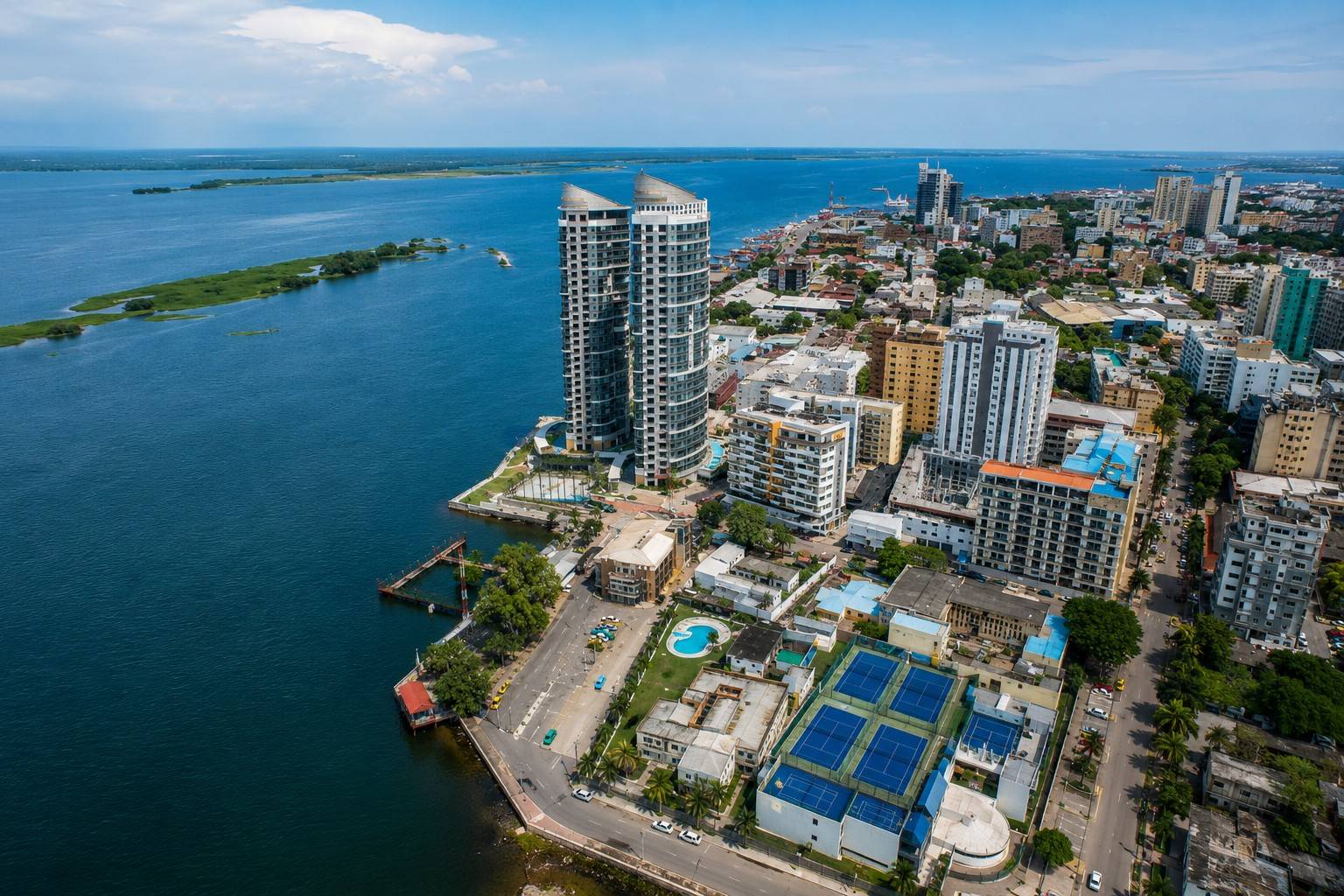 Kinshasa City View In Dr Of Congo